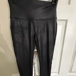 SPANX Shiny Black Leggings